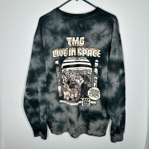 TMG Tiny Meat Gang Hoodie Black Large Tour Sweater Tie Dye